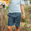 Load image into Gallery viewer, Tiki Happy Hour: Swim Trunks - Navy