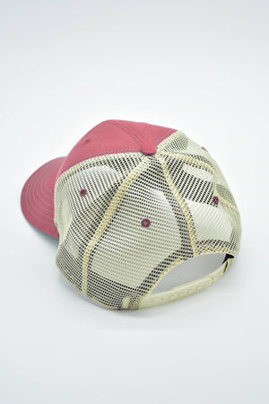 Looking Fly: Badged Trucker Cap - Port Side Red