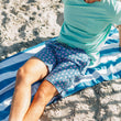 Load image into Gallery viewer, Pink Elephants: Swim Trunks - Blue