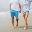 Load image into Gallery viewer, Reef Shark Rally: Swim Trunks - Light Blue