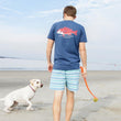 Load image into Gallery viewer, Good Boy: Long Sleeve T-Shirt - Yellow Lab on Steel Blue