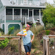 Load image into Gallery viewer, Tiki Happy Hour: Swim Trunks - Navy