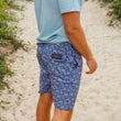 Load image into Gallery viewer, Staghorn Swim: Swim Trunks - Blue/Mint