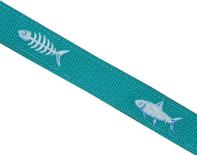Catch of the Day: Embroidered Belt - Aqua