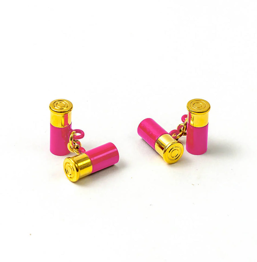 12 Gauge Cufflinks - Pink