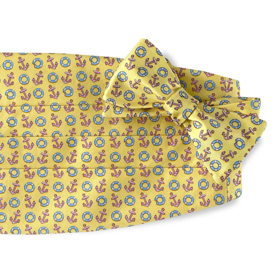 Anchors Aweigh: Cummerbund Set - Yellow