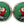 Load image into Gallery viewer, Crack Shot Kringle: Cufflinks - Green
