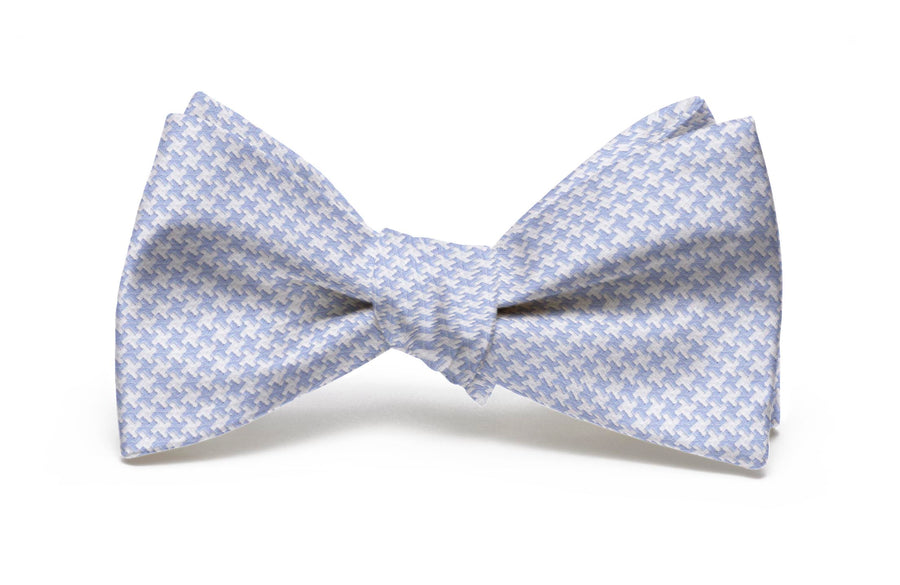 Houndstooth: Bow Tie - Blue/White