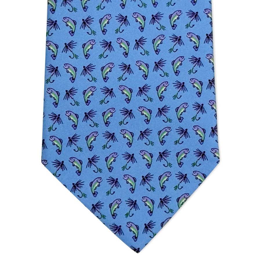 Gone Fishin': Tie - Blue