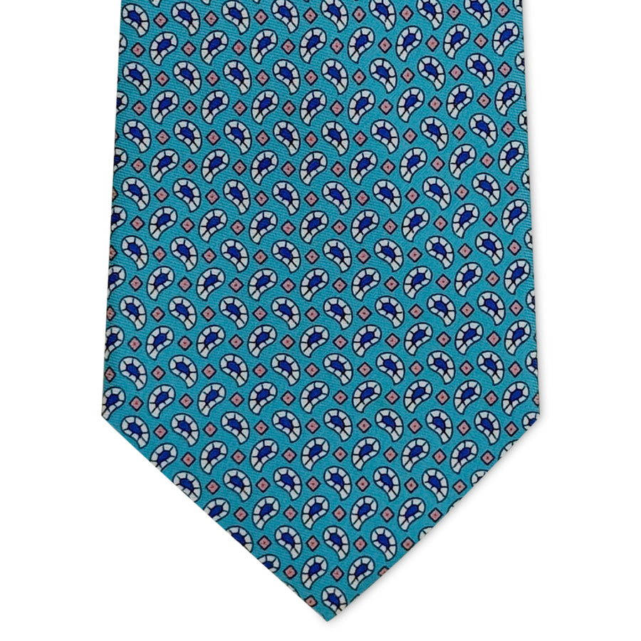 Pablito Paisley: Tie - Turquoise
