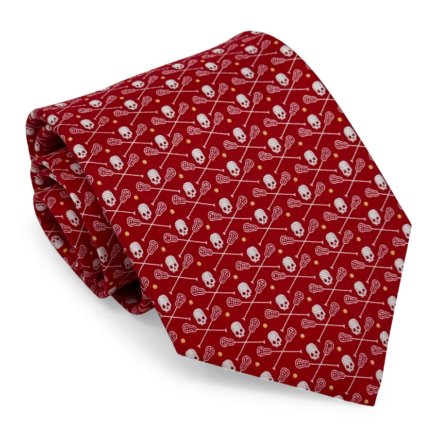 Lacrosse Bones: Tie - Red