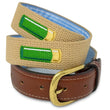 Load image into Gallery viewer, Shell Out: Embroidered Belt - Khaki
