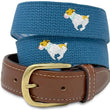 Load image into Gallery viewer, Playing Jacks: Embroidered Belt - Royal Blue
