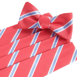 James: Cummerbund Set - Red/Blue