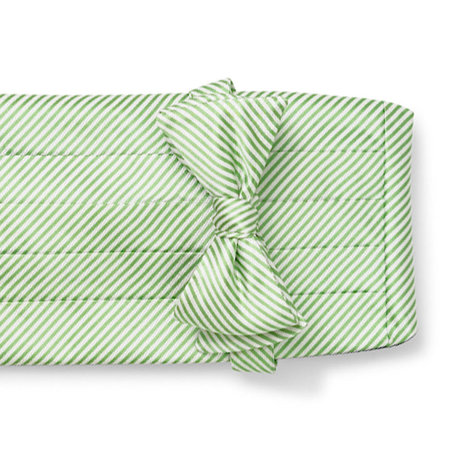 Signature Stripe: Cummerbund Set - Green
