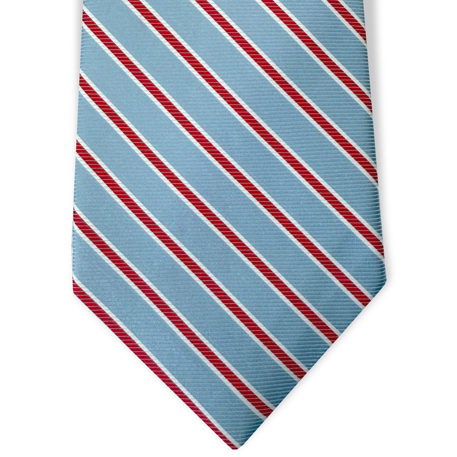 Whitman: Tie - Light Blue/Red