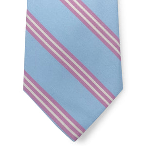 Stafford: Tie - Light Blue/Pink