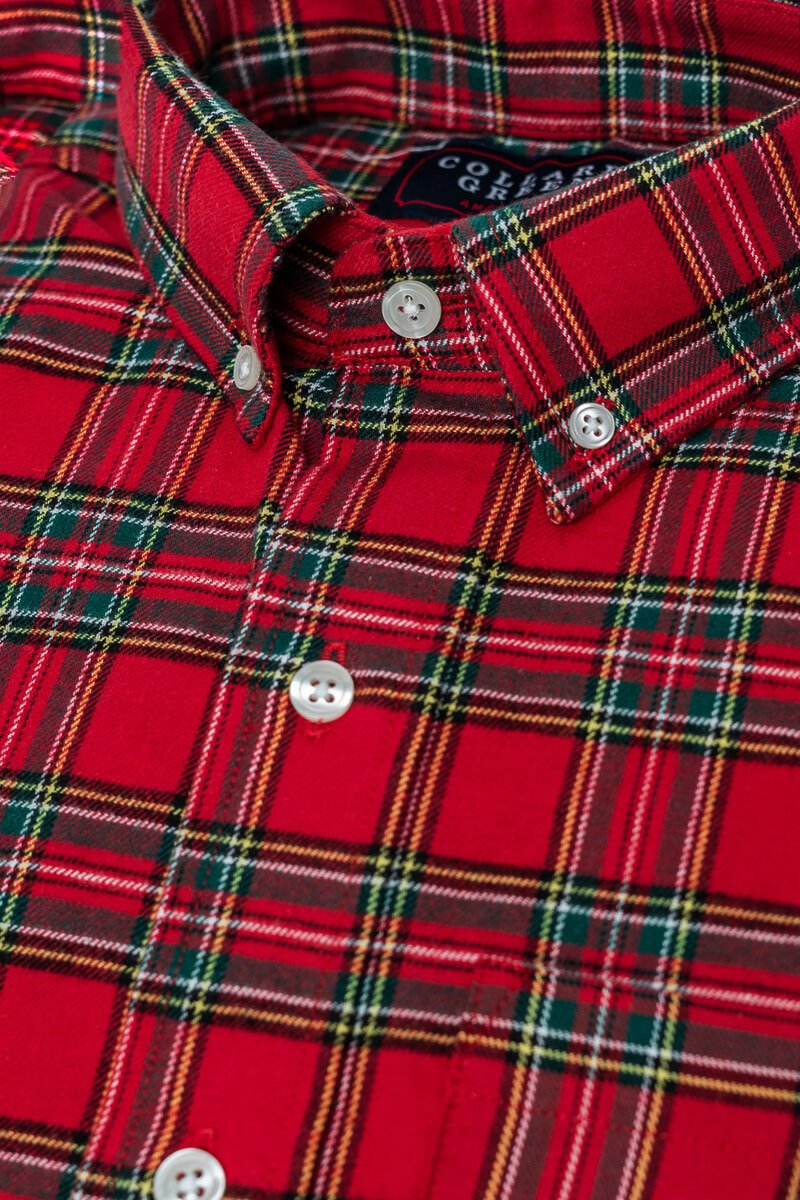 Roland: Brookline Button Down Shirt - Red (S)