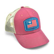 Load image into Gallery viewer, Palmetto Flag: Badged Trucker Cap - Port Side Red
