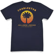 Load image into Gallery viewer, Vintage Sunset: Short Sleeve T-Shirt - Navy
