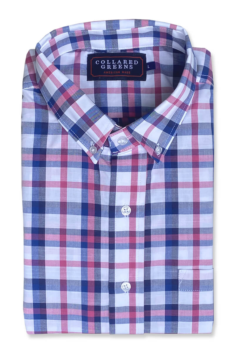 blue and pink dress shirt Leader Gingham // Pink Blue