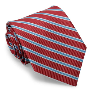 Whitman: Tie - Coral/Light Blue