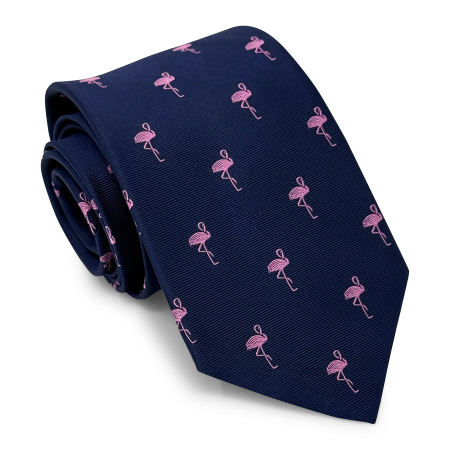 Flamingos: Tie - Navy