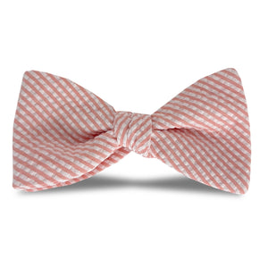 Seersucker: Carolina Cotton Bow - Melon
