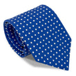 Load image into Gallery viewer, Regimental Spots: Carolina Cotton Tie - Royal Blue/White
