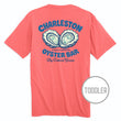 Load image into Gallery viewer, Oyster Bar: Toddler Short Sleeve T-Shirt - Coral
