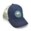 Load image into Gallery viewer, Tee'd Off: Badged Trucker Cap - Navy
