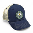 Load image into Gallery viewer, Tee'd Off: Badged Trucker Cap - Navy
