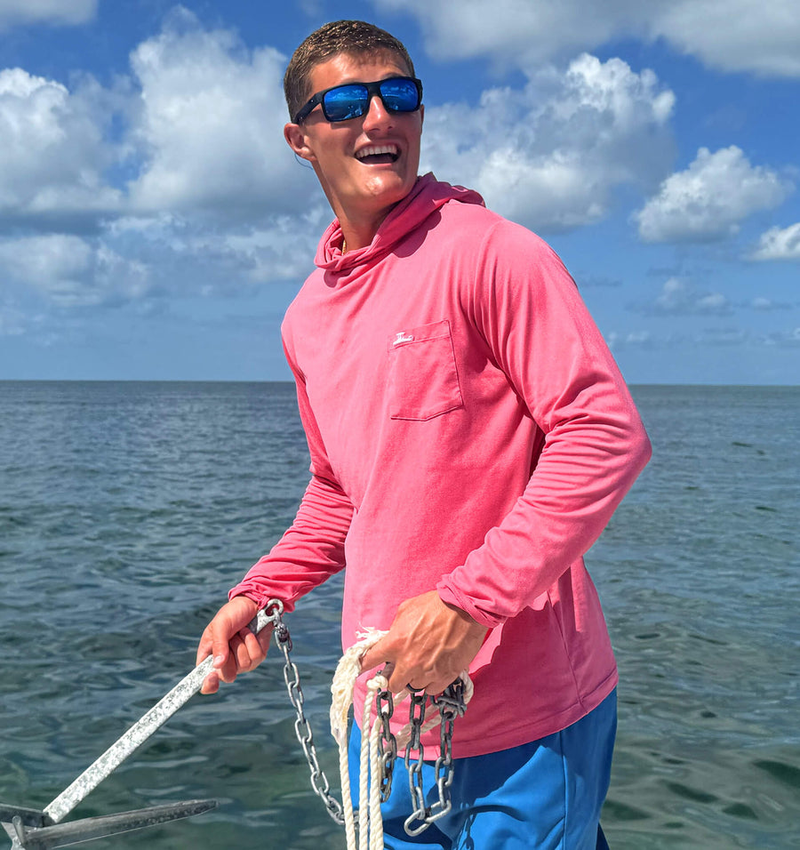 Skiff Dogs: Ocean Flex Hoodie - Ballast Key Blue