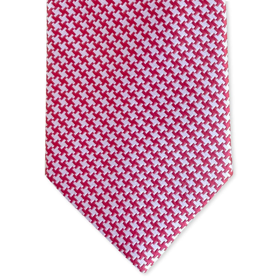 Houndstooth: Tie - Red/White