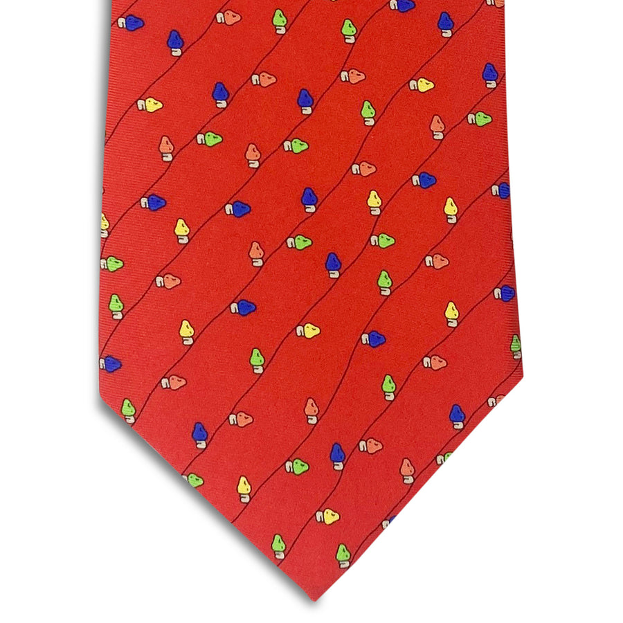Holiday Lights: Tie - Red