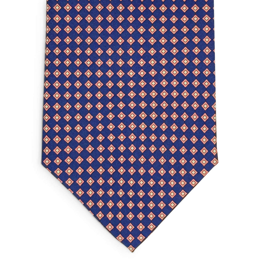 Mod Square: Tie - Navy/Pink
