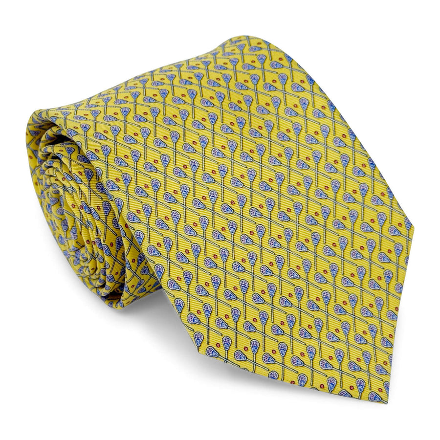 Lacrosse Sticks: Tie - Yellow