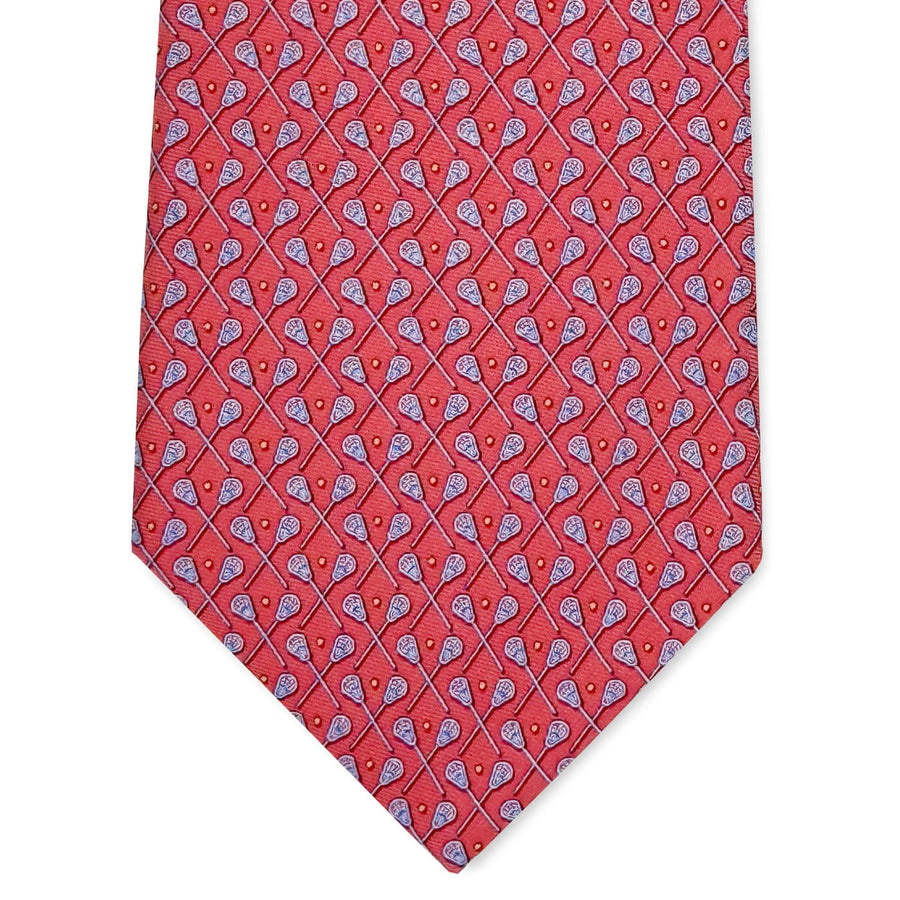 Lacrosse Sticks: Tie - Coral
