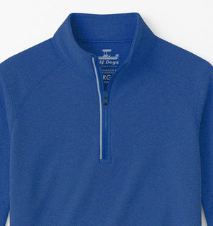 Skiff Dogs: Ocean Flex Quarter Zip - Nautical Navy