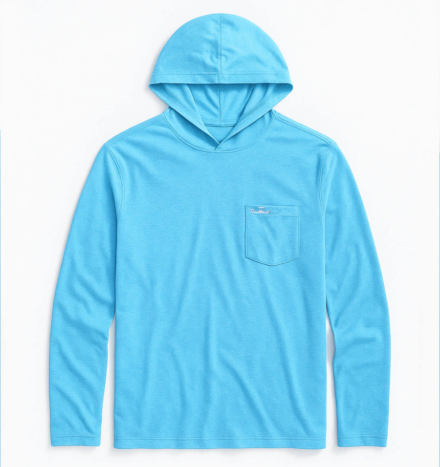 Skiff Dogs: Ocean Flex Hoodie - Ballast Key Blue