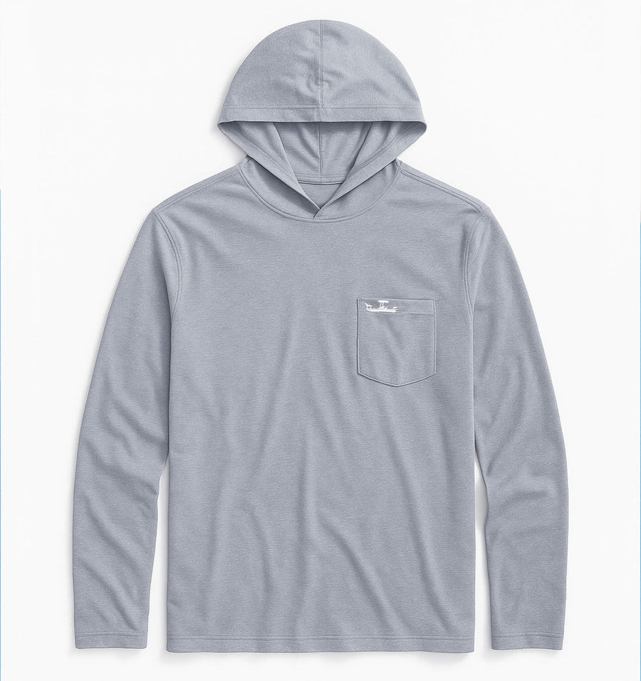 Skiff Dogs: Ocean Flex Hoodie - Fog Gray
