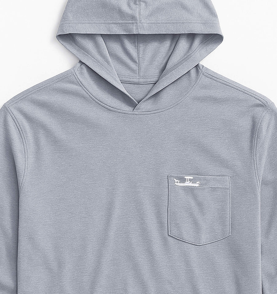 Skiff Dogs: Ocean Flex Hoodie - Fog Gray