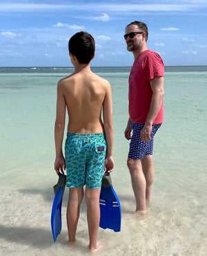Doggy Paddle: Kid's Swim Trunks - Navy