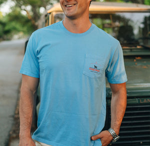 Skiff Dogs: Short Sleeve T-Shirt - Light Blue – Collared Greens
