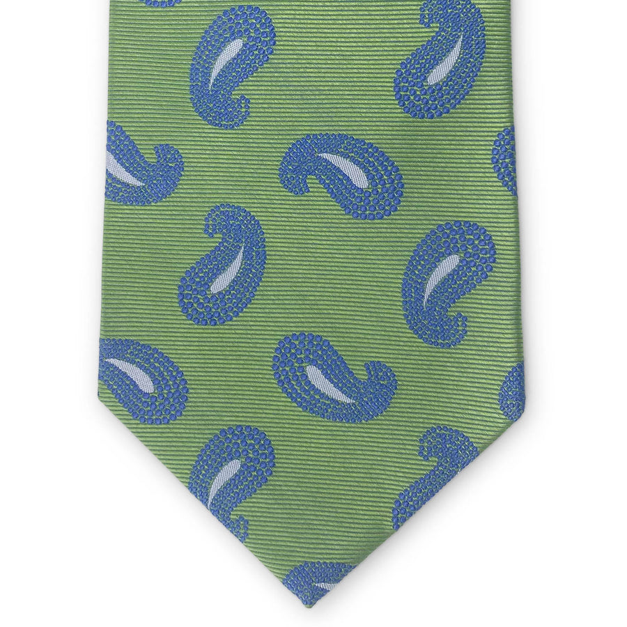 Bespoke Large Paisley: Tie - Green