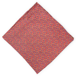 Card Shark: Silk Pocket Square - Red