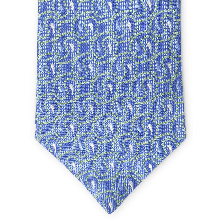 Bespoke Paisley Power: Tie - Blue