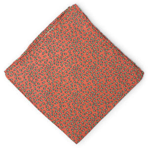 New Pine: Silk Pocket Square - Red