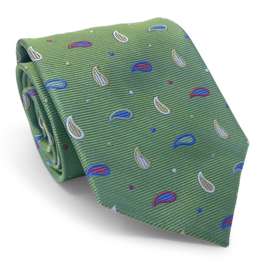 Bespoke Paisley Soiree: Tie - Green