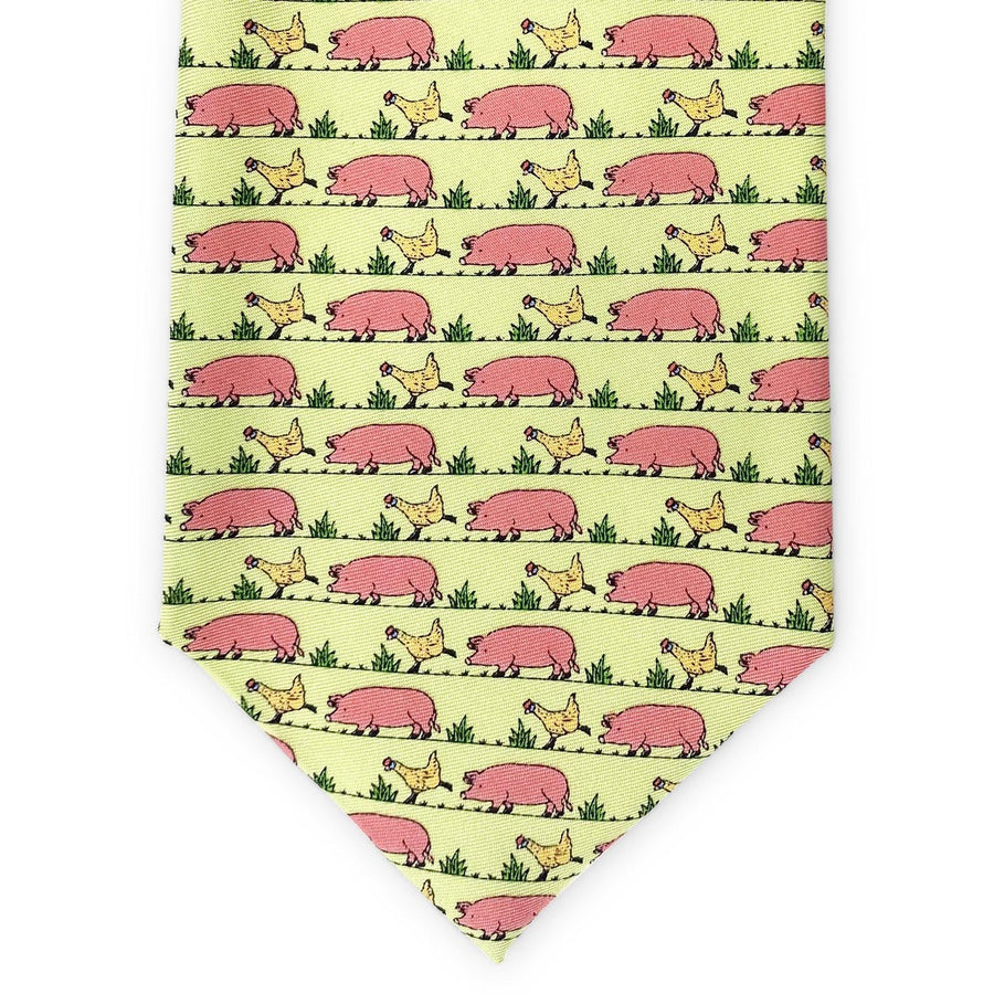 Pig & Hen: Tie - Light Green